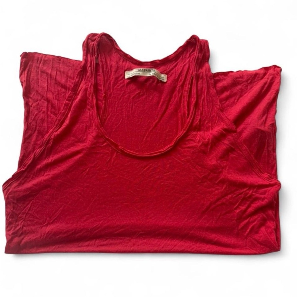 ALLSAINTS Red Racerback Tank Top | Size US 8 (EU 40)